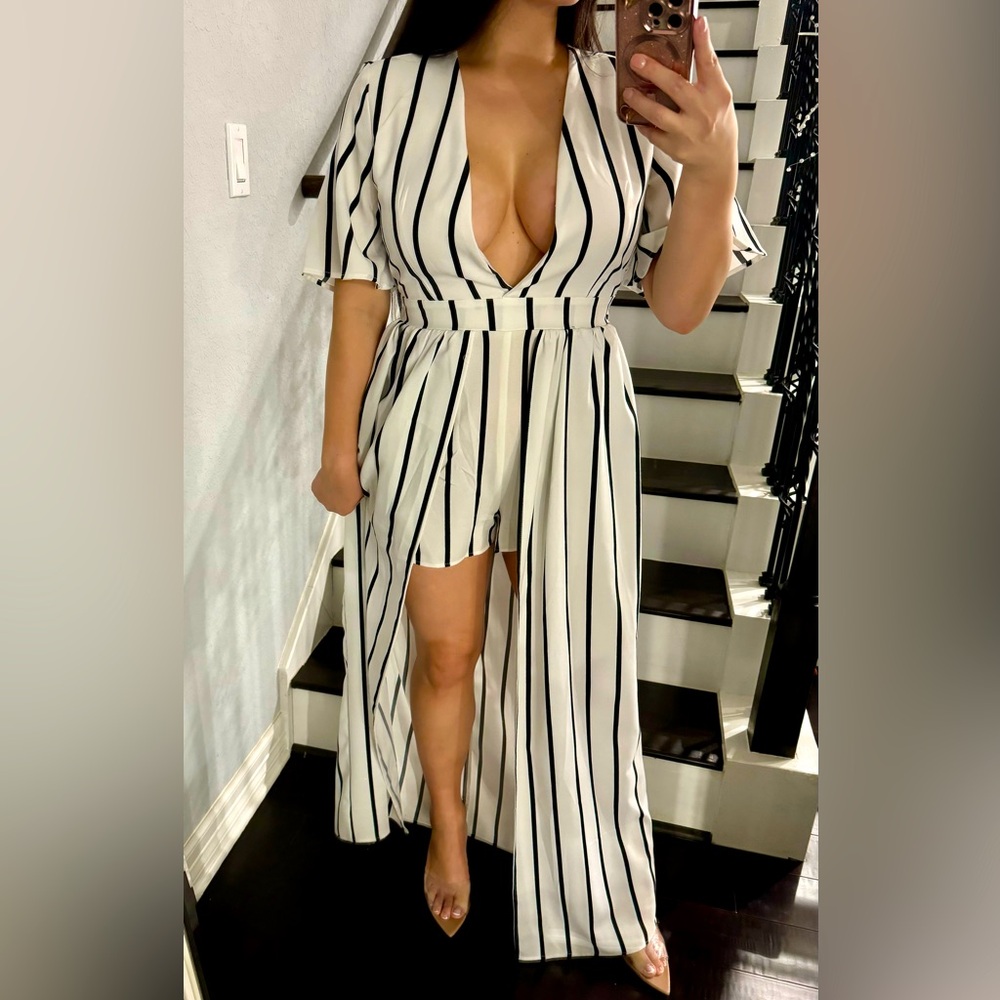 Black & White Romper